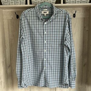 Joseph ABBOUD button down blue plaid long sleeve.